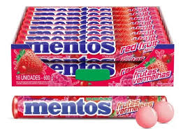 PERFETTI MENTOS TUBO FRUTAS VERMELHAS DP 16X37GRS